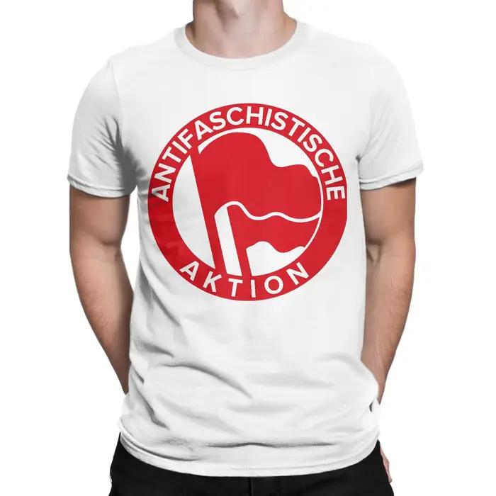 Antifa Anti-action Anti-racisme T-Shirt génial 100% coton