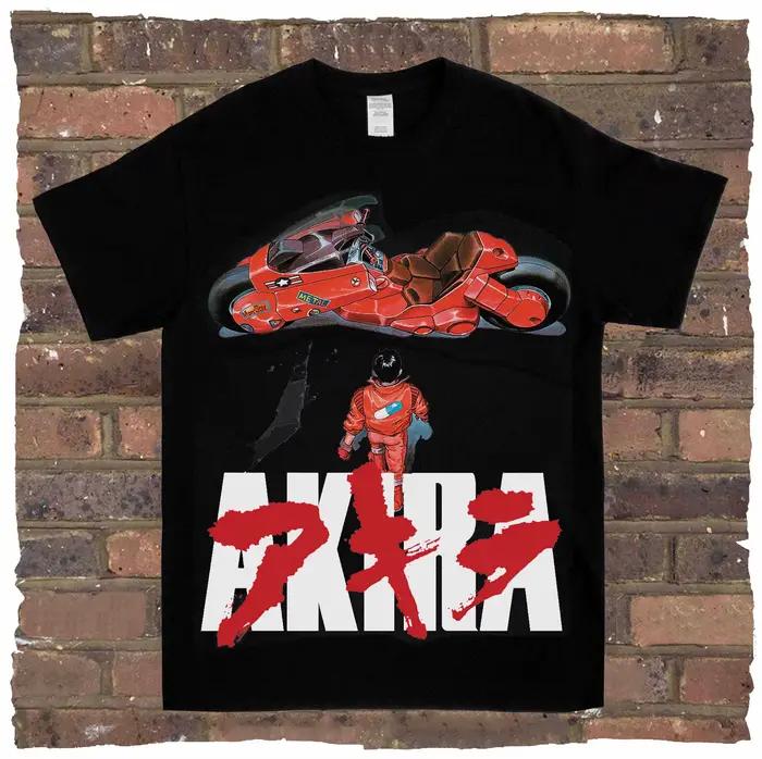 T-shirt vintage Akira, t-shirt graphique d'anime japonais