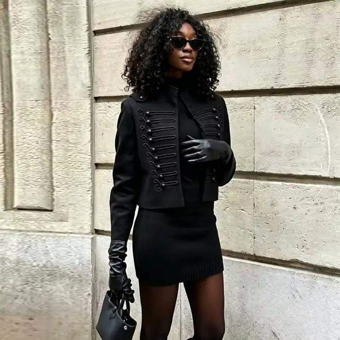 Veste slim vintage pour femmes
