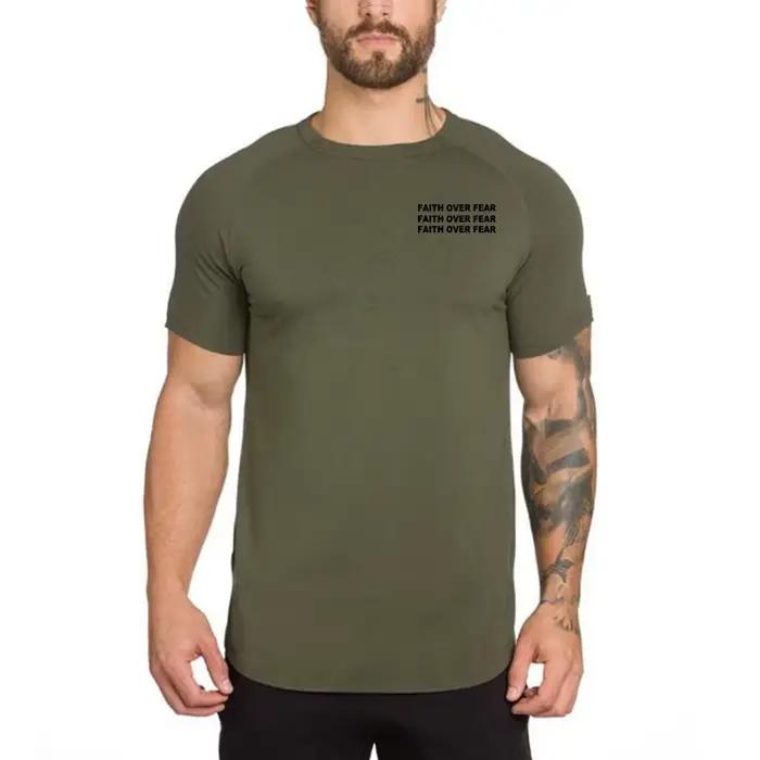 T-shirt d'été à manches courtes Faith Over Fear pour homme