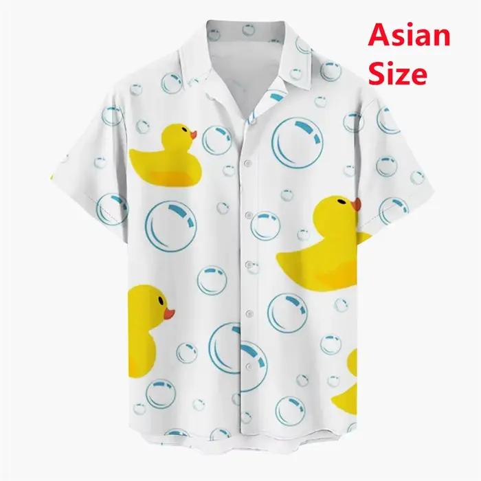 Chemise de canard imprimée en 3D pour hommes