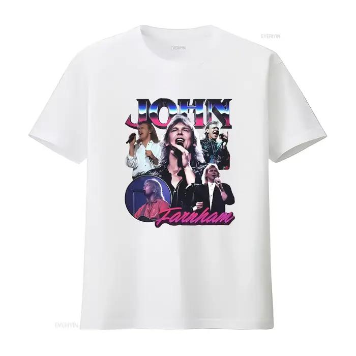 T-shirt style rétro John Farnham Singer Musician