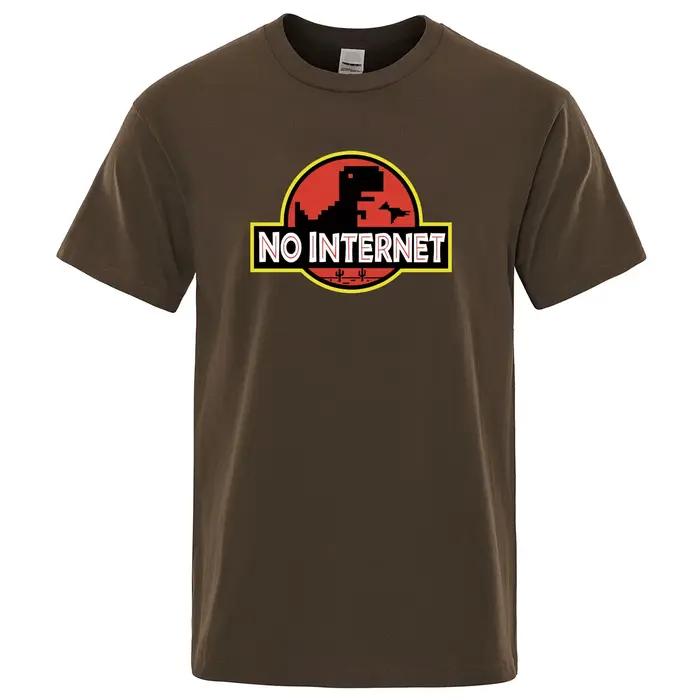 T-shirt imprimé de dinosaure de dessin animé pour homme
