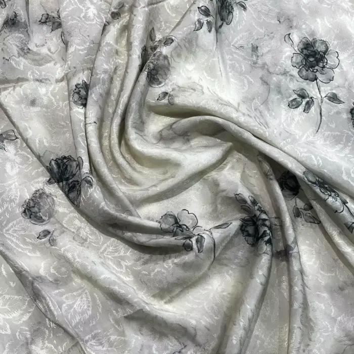 Abricot May-Jacquard imprimé vêtements tissus haute qualité Textile robes couture bricolage matériaux de créateur printemps été