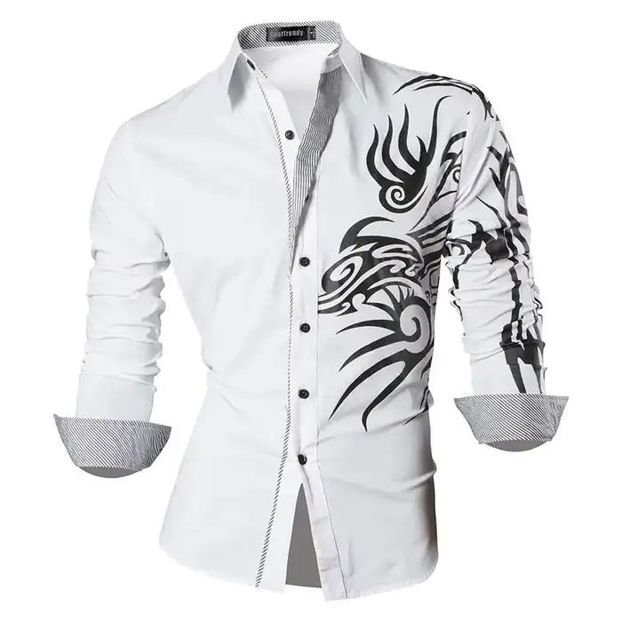 Chemise à manches longues pour hommes