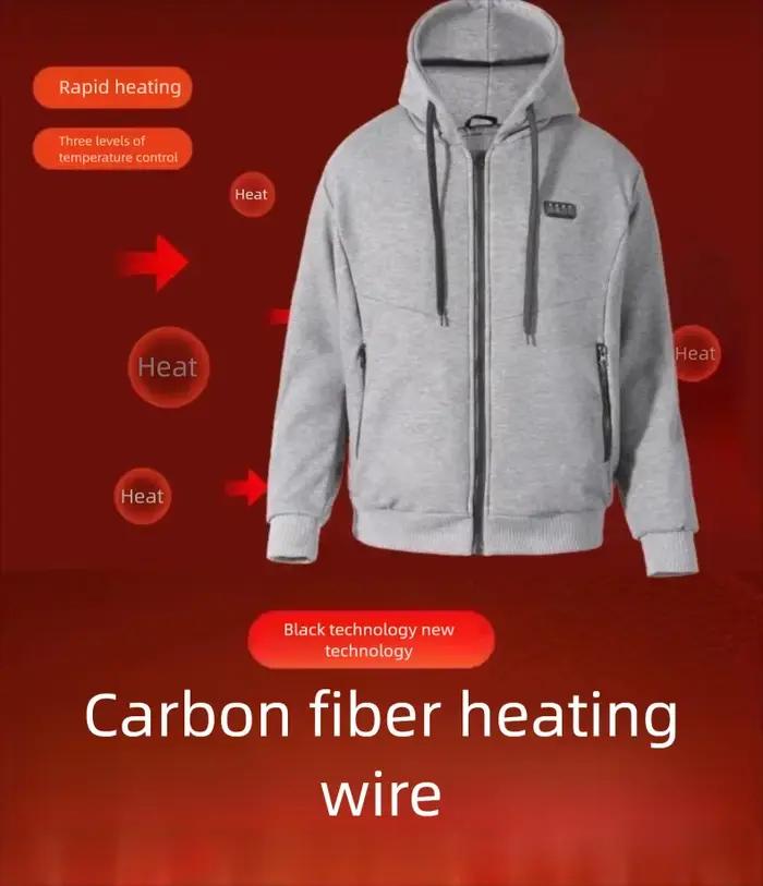 Sweat à capuche chauffant intelligent pour homme