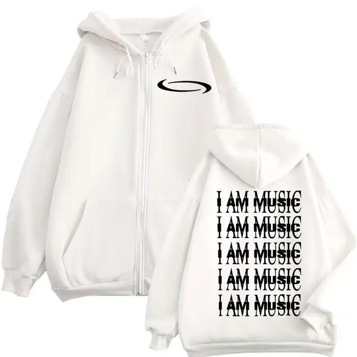 Rappeur Playboi Carti I AM MUSIC sweat à capuche zippé hommes femmes vêtements mode Hip Hop sweats