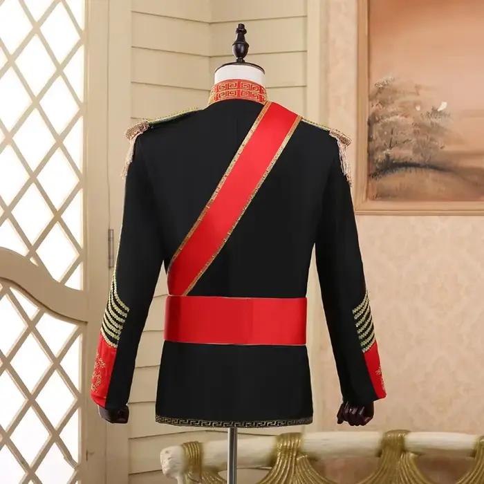 Costume Royal Prince Guard William Ensemble Vintage Festif pour Hommes Occasions Spéciales Cérémonies Fêtes de Théâtre Halloween Carnaval