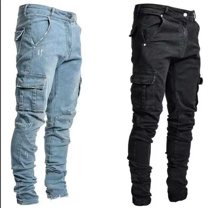 Jeans en denim élastique pour hommes