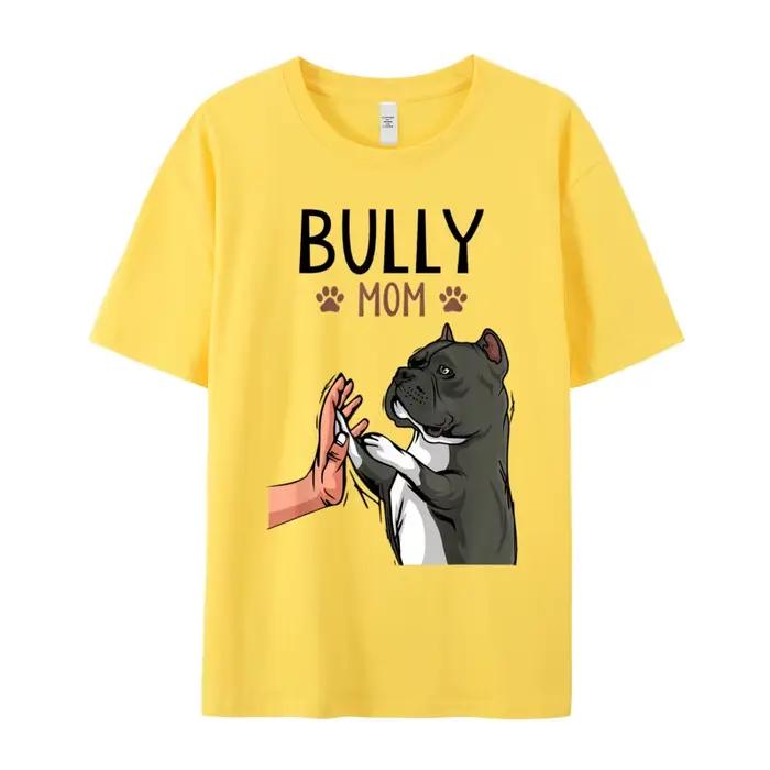 American Bully Spinal Cute Dog Crewneck Peigné Coton T-Shirt pour Homme