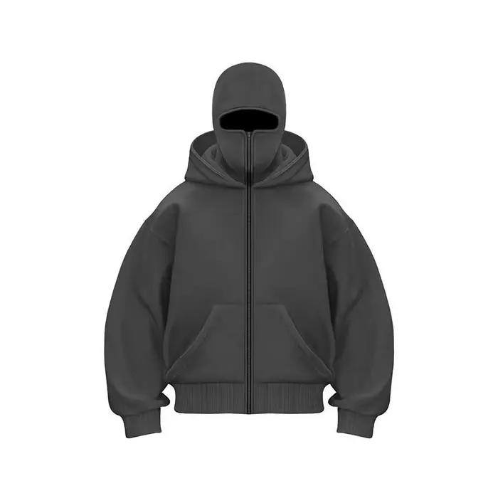 Sweat-shirt à capuche avec fermeture éclair pour adulte