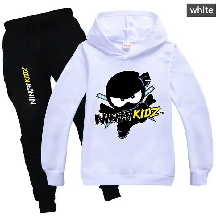 NINJA KIDZ T-Shirt à capuche costume enfants Ninja garçons vêtements ensemble enfant fille sweat printemps automne pulls à capuche de mode survêtement