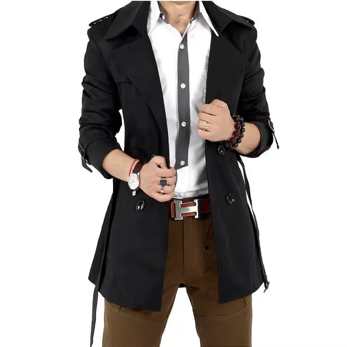 Veste coupe-vent Vintage noir kaki pour homme