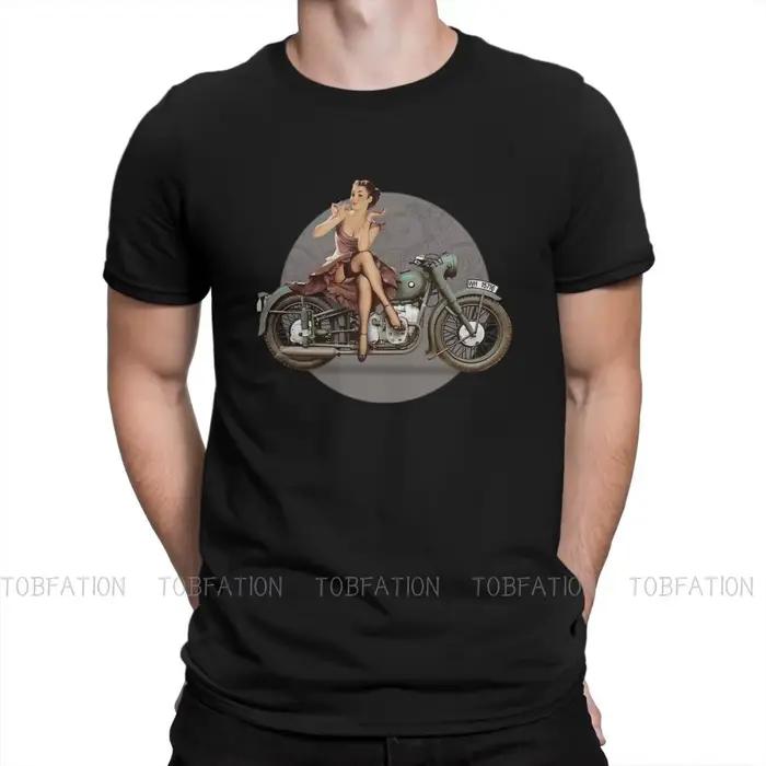 T-Shirt à Col Ras du Cou en Coton pour Homme