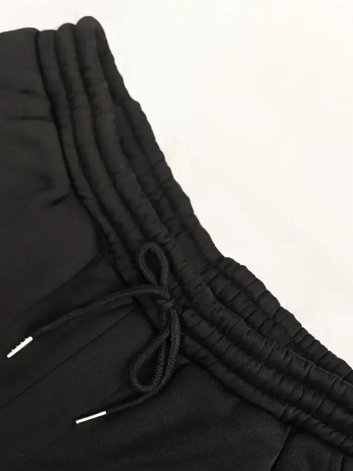 Ensemble T-shirt et pantalon respirants à col rond imprimé aigle