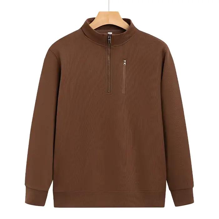 Sweat-shirt à col montant et fermeture éclair