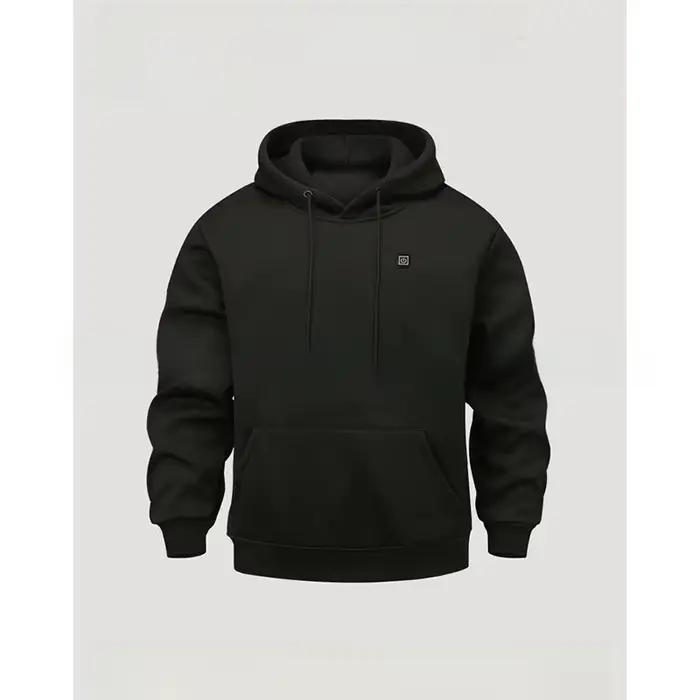 Sweat à capuche doublé polaire chauffant pour hommes