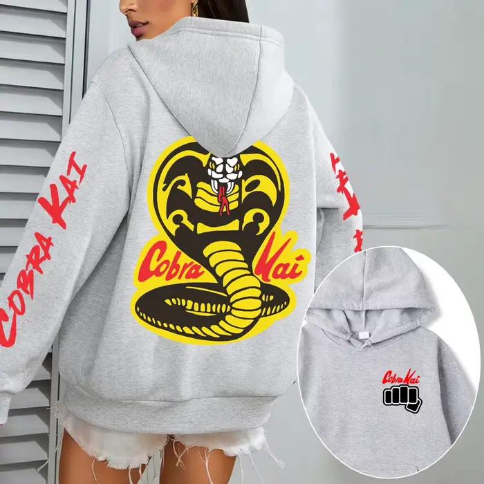Sweat-shirt à capuche Cobra Kai pour homme, pull décontracté pour femme, dessin animé, anime, nouvelle collection automne-hiver 2026, sweat-shirt oversize pour couple