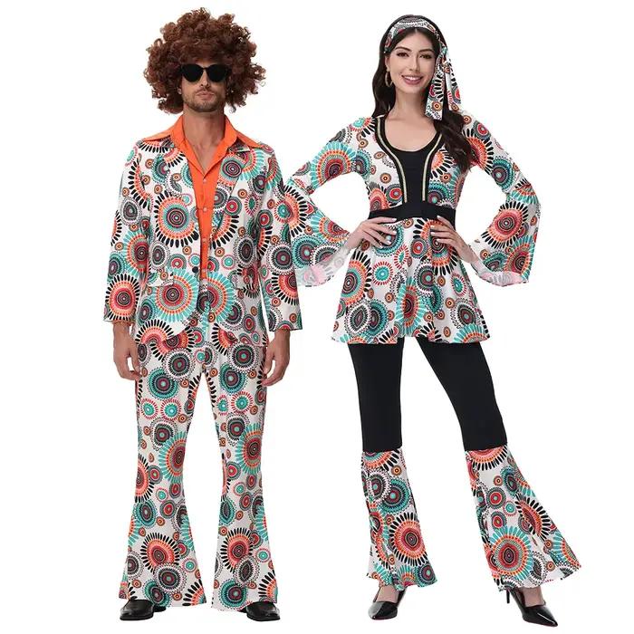 Costumes Hippie pour Couples Disco de fête d'halloween