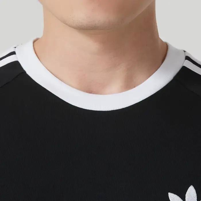 Tshirt Adidas homme col rond confortable coton respirant pour running fitness yoga activités plein air
