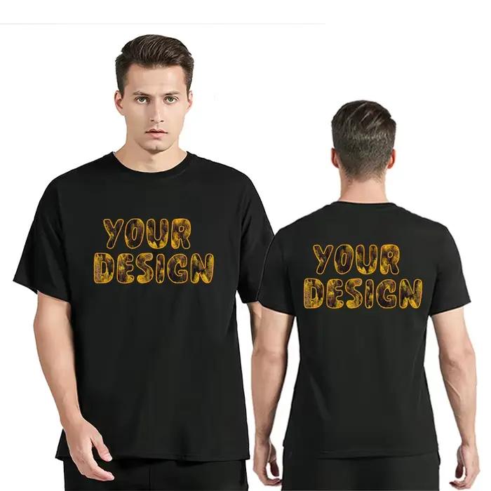 Personnaliser T-shirt en coton pour hommes votre propre
