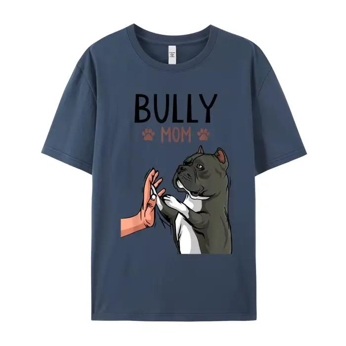 American Bully Spinal Cute Dog Crewneck Peigné Coton T-Shirt pour Homme
