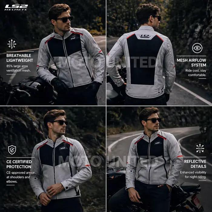 Blouson de moto LS2 pour homme et femme