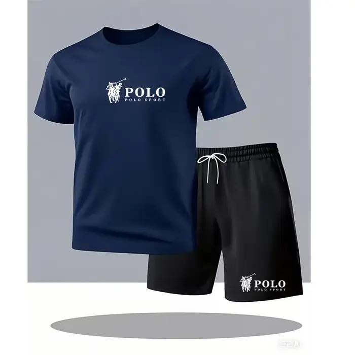 Ensemble de survêtement sportif pour homme 2026 – T-shirt à manches courtes et short – Tenue décontractée respirante 2 pièces style streetwear