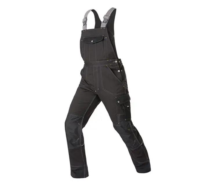 Soudage imbibé Travail Bavoir Salopette De Protection Veste De Travail Hommes Vêtements De Travail Outillage Uniforme Mécanicien Multi-Poche Cargo Pantalon S-5XL