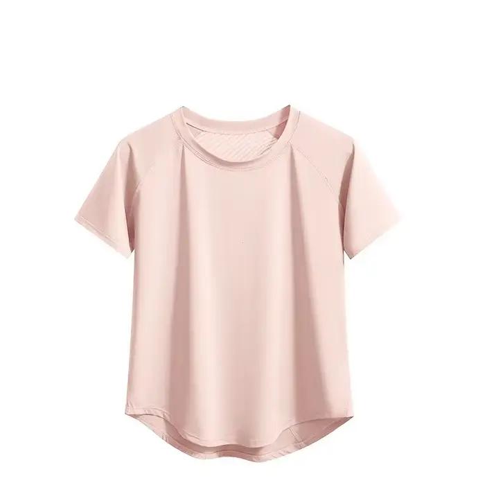 Chemise de yoga pour femmes respirante et séchage rapide à manches courtes pour yoga pilates et fitness