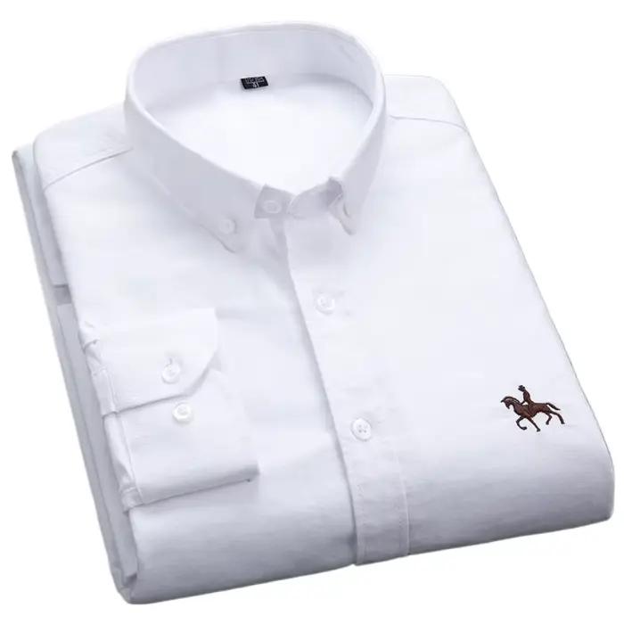 Chemises Oxford à manches longues pour hommes
