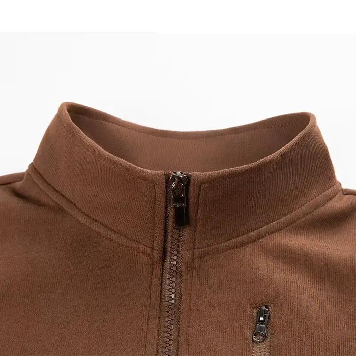 Sweat-shirt à col montant et fermeture éclair