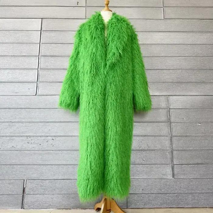 Veste en fausse fourrure pour femme, manteau Long épais et moelleux, pardessus chaud et Shaggy, point ouvert, vêtements d'extérieur, col rabattu, High Street, hiver