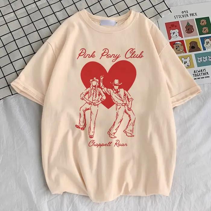 Chappell Roan t-shirt fille à la mode vêtements coréens esthétique harajuku Y2k Punk chemise kawaii psychédélique Grunge rétro années 2000