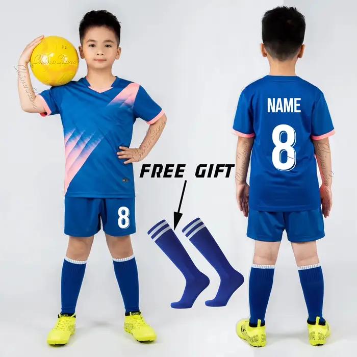 Custom Boys Football Jersey Tracksuit Child Soccer Sports Uniforms Kids Sportswear Kits Vest children's
