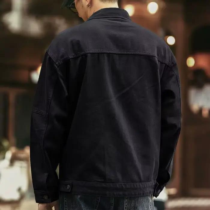 Veste en jean rétro américaine pour hommes