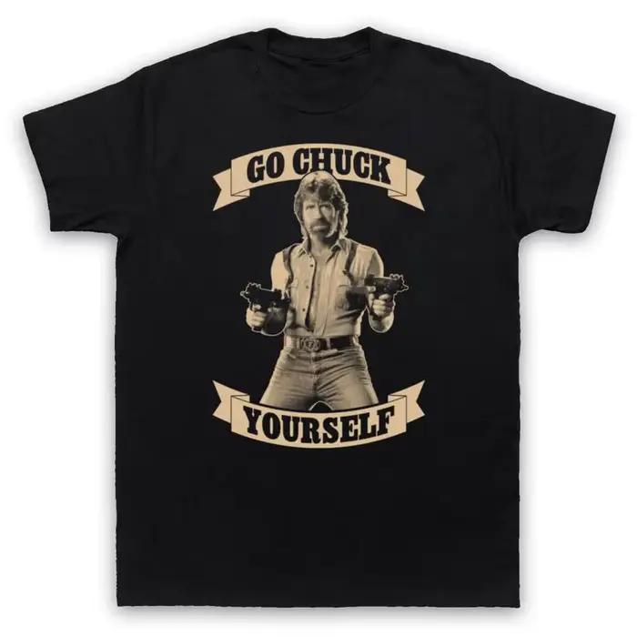 CHUCK NORRIS UNOFFICIAL GO YOURSELF FUNNY PARODY T-SHIRT POUR HOMMES ET FEMMES