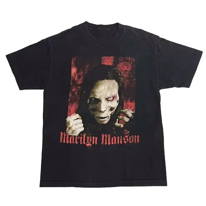T-shirt décontracté abstrait Marilyn Manson