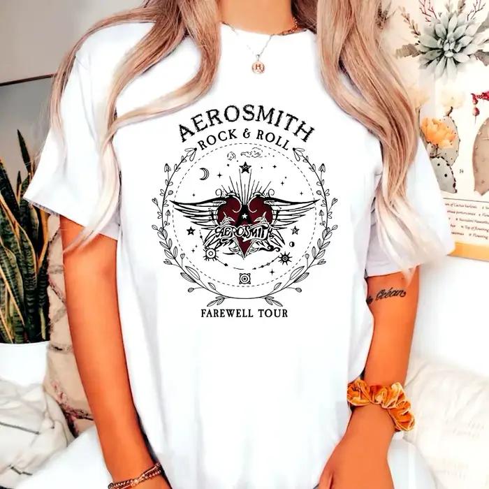 Aerosmith T-shirts femmes été t-shirt graphique t-shirt femme graphique bande dessinée Harajuku vêtements