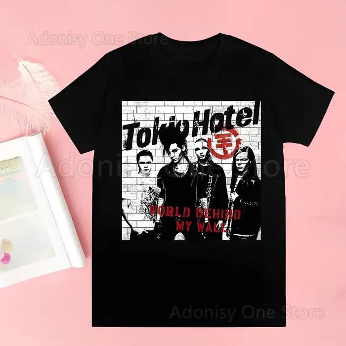 Rock Band Tokio hôtel musique Harajuku homme t-shirts