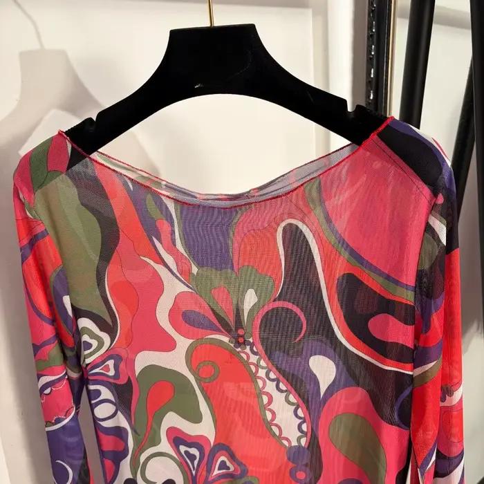 Ensembles de robes en maille pour femmes au design luxueux avec logo signature