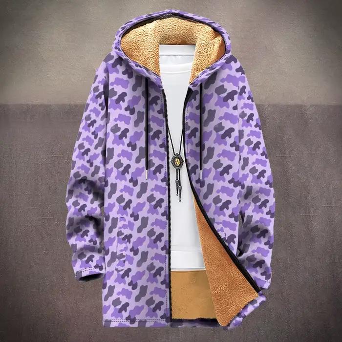 Vestes à capuche doublées de polaire de Camouflage confortables d'hiver manteaux de Style tactique chaud fausse fourrure Camping en plein air décontracté Streetwear mode