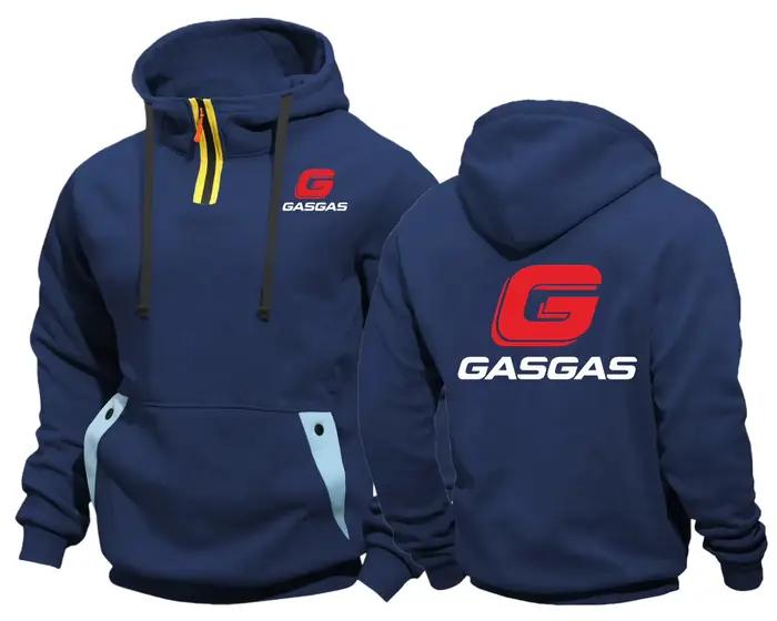 Motorcycles GasGas Logo Semi-Zip poche printemps et automne homme sweat mode pull à capuche mince manteau