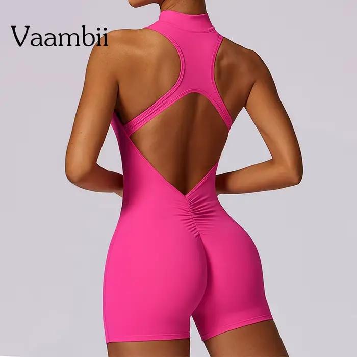 Ensemble de sport sans couture Vaambii pour femmes, tenue d'entraînement élastique, combinaison de yoga, vêtements de sport, ajustement parfait, confort douillet, séances de yoga à la maison ou en studio
