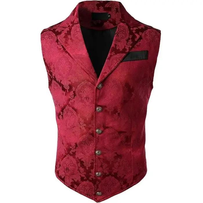 Veste Gotinc Gilet de costume victorien pour homme Steampunk
