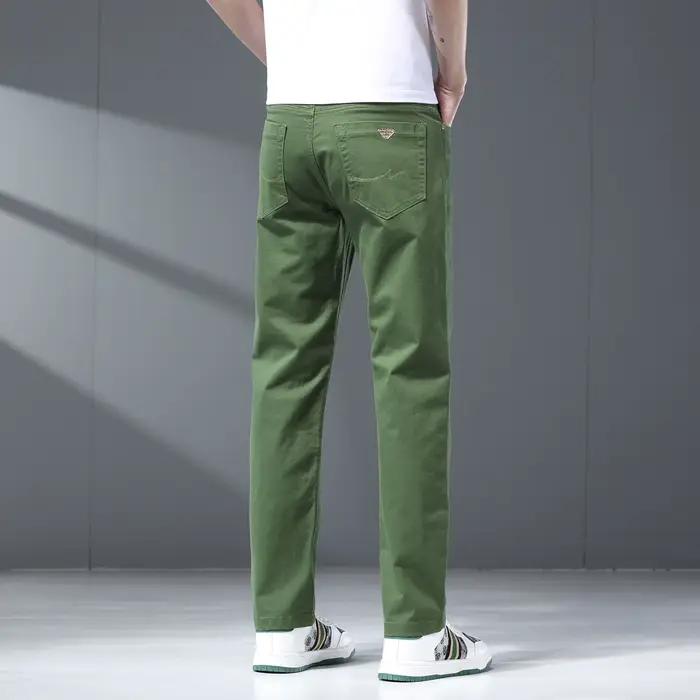 HIQOR pantalon homme solide noir