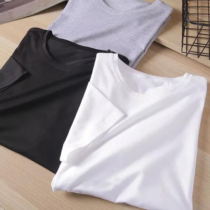 T-Shirt à Manches Courtes et Col Rond pour Homme