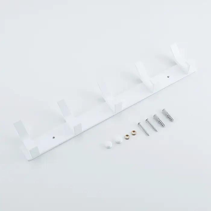 Porte-manteau blanc, cintre mural pour salle de bain