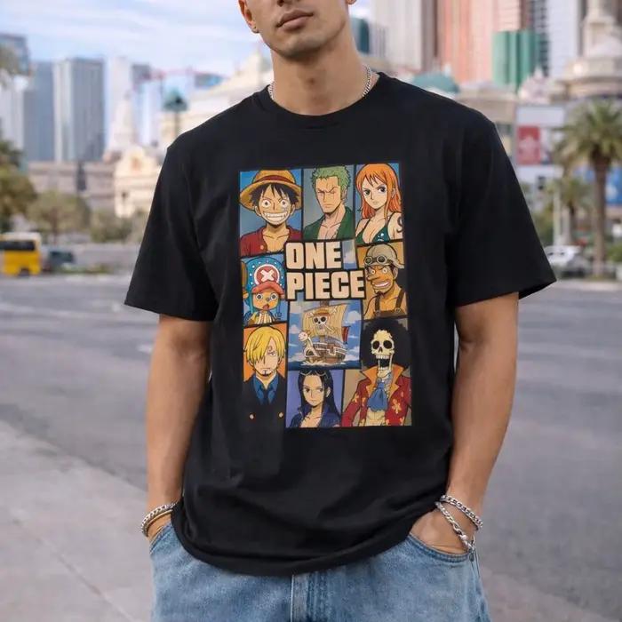 T-shirt One Piece Luffy pour Hommes et Femmes
