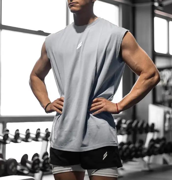 Camiseta deportiva sin mangas para hombre
